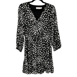 Vineyard Vines Polka Dot Dress A-Line Dress Black White Size XS